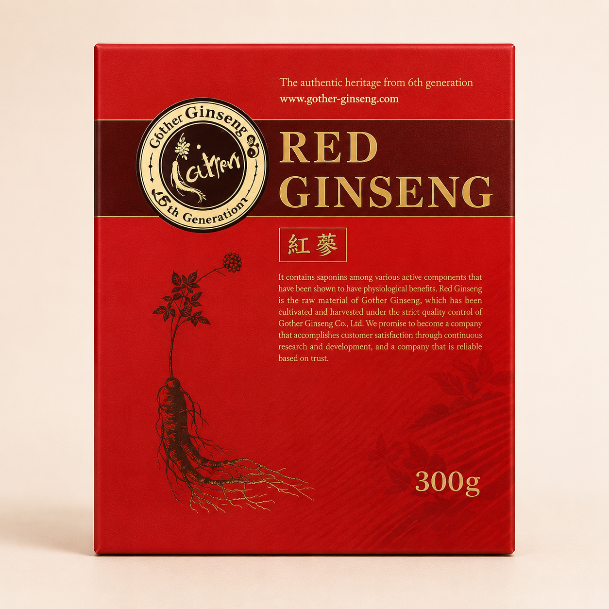 Canadian Red Ginseng Root dried Gift set 300g