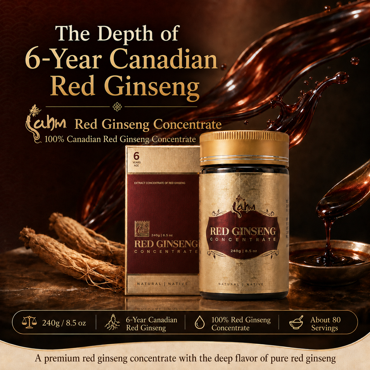 Canadian Red Ginseng Concentrate 240g